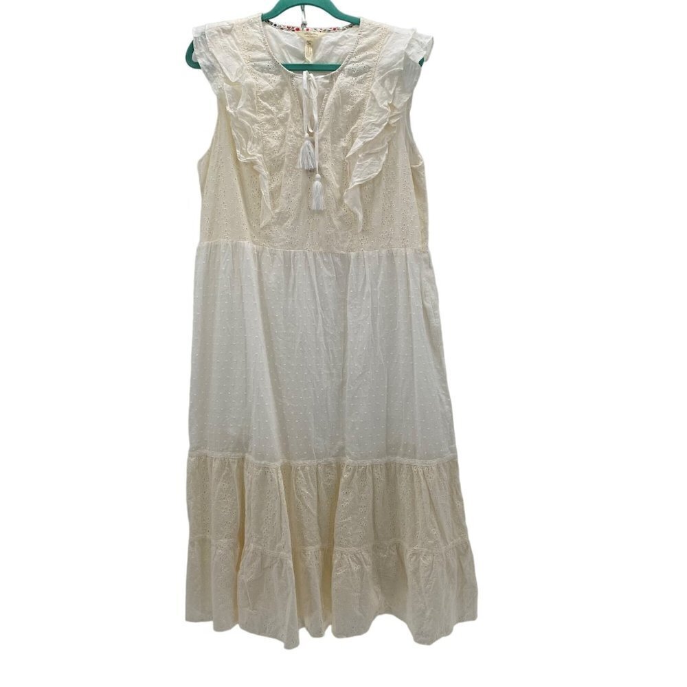 Matilda Jane Sleeveless Ivory Dress Women's Size XL